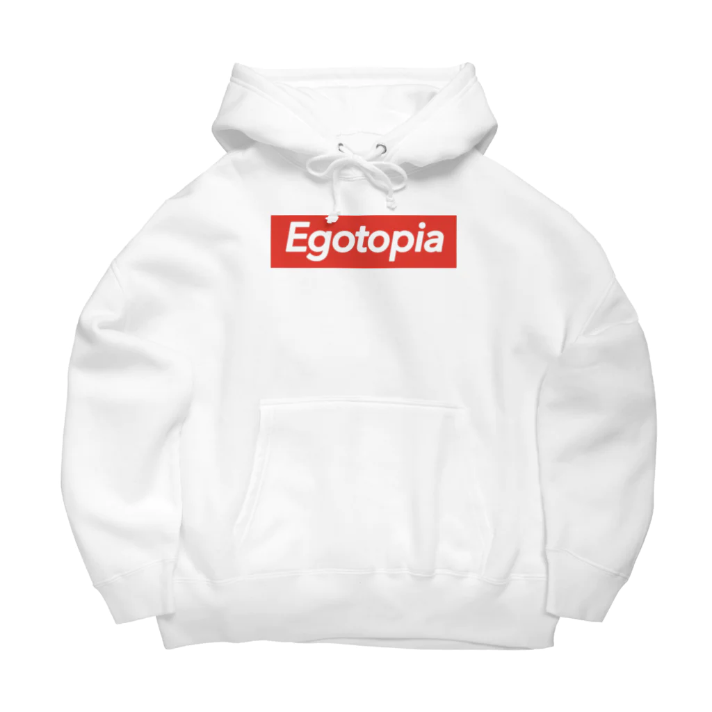 エゴトピアのEGOTOPIA ボックスロゴ  Big Hoodie