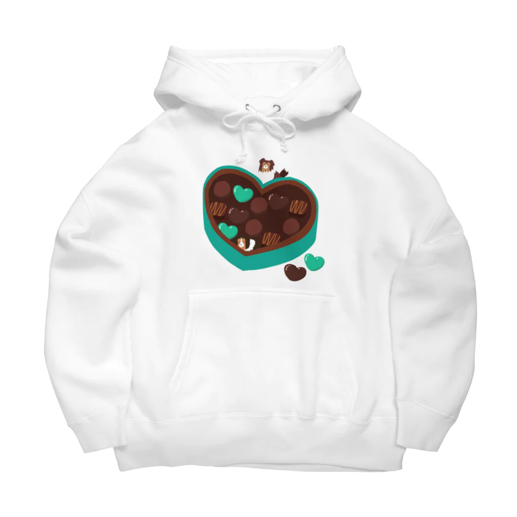 Kotetsu diary(SUZURI店)のシェルティ×チョコ(ミントカラー) Big Hoodie