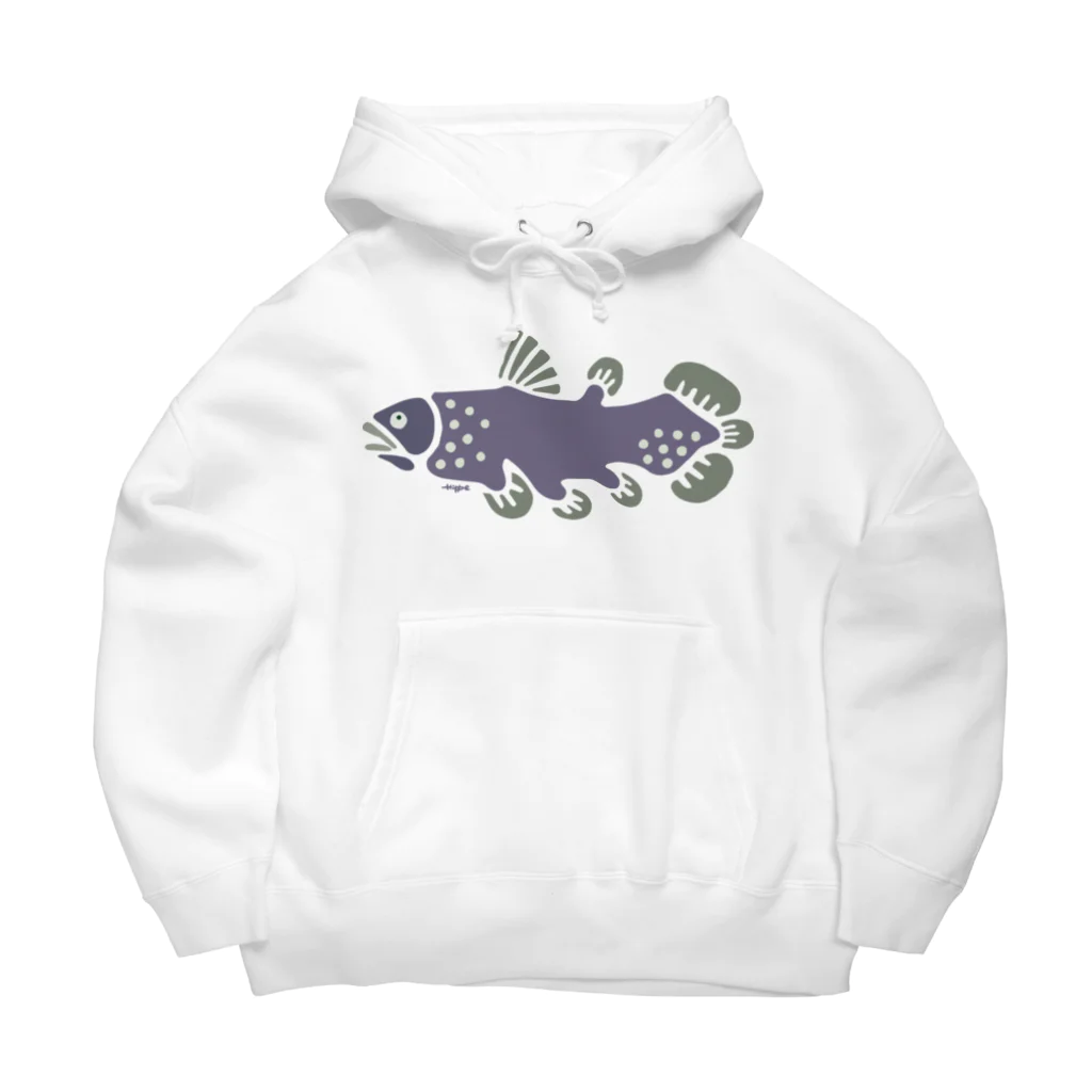 ひっぺ＊絵描き🤪の深海魚シリーズ「シーラカンス」実物の色に近づけたよ Big Hoodie