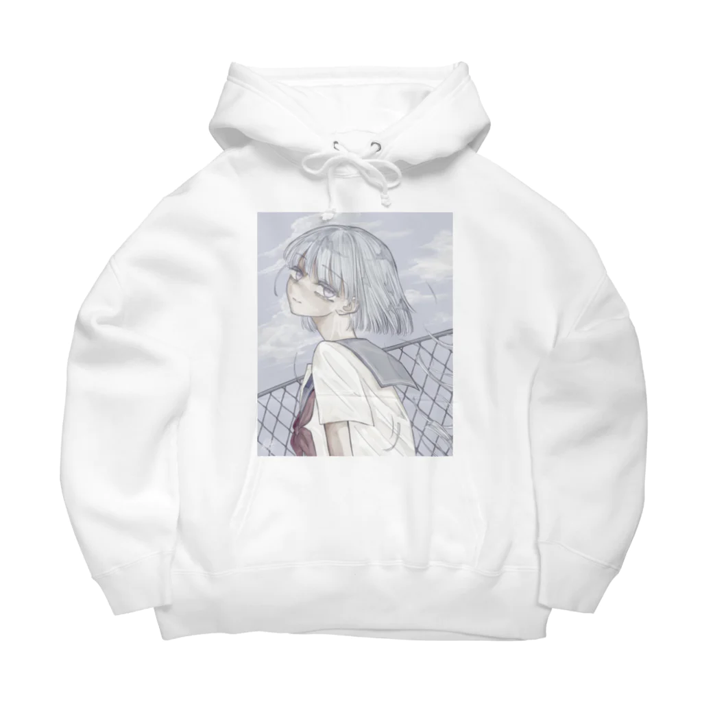 紅くじら🐳のさよなら Big Hoodie