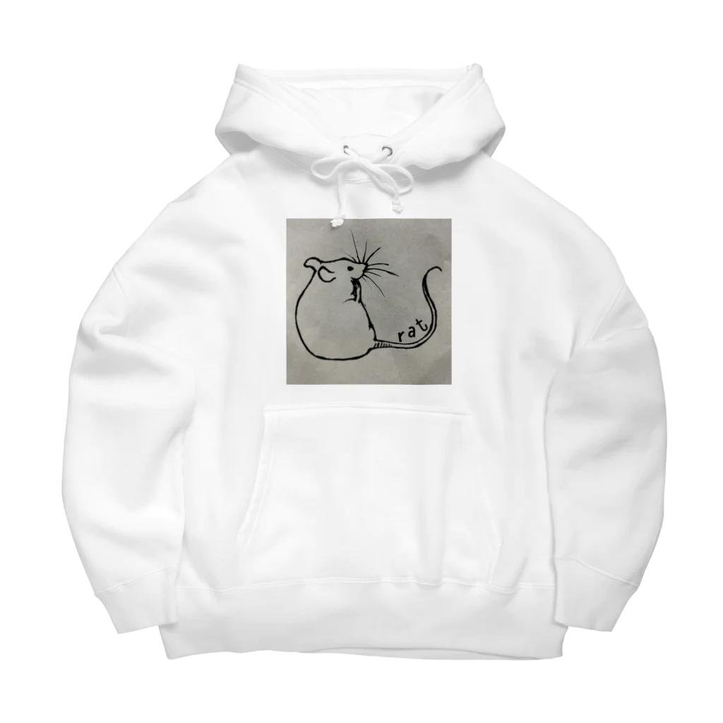 齧歯類の巣のるるるラット Big Hoodie