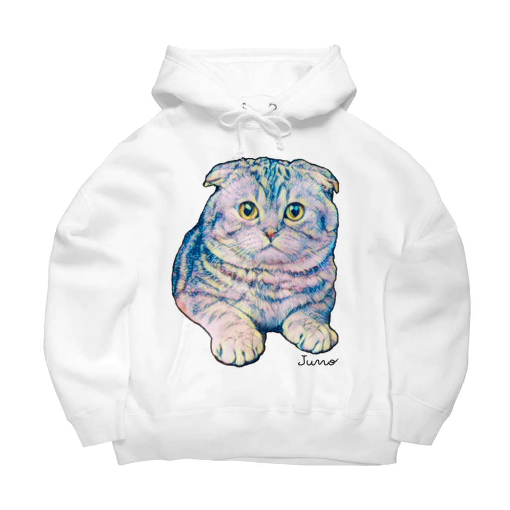 ジュノの秘密のアトリエのスコティッシュフォールド／Juno Big Hoodie