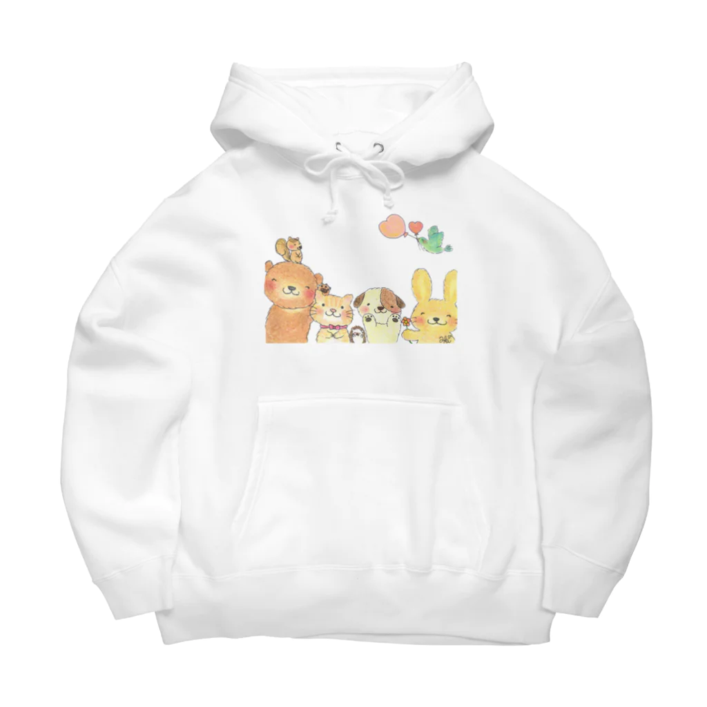 akiのひとりぼっちの時に会いにくる動物たち Big Hoodie