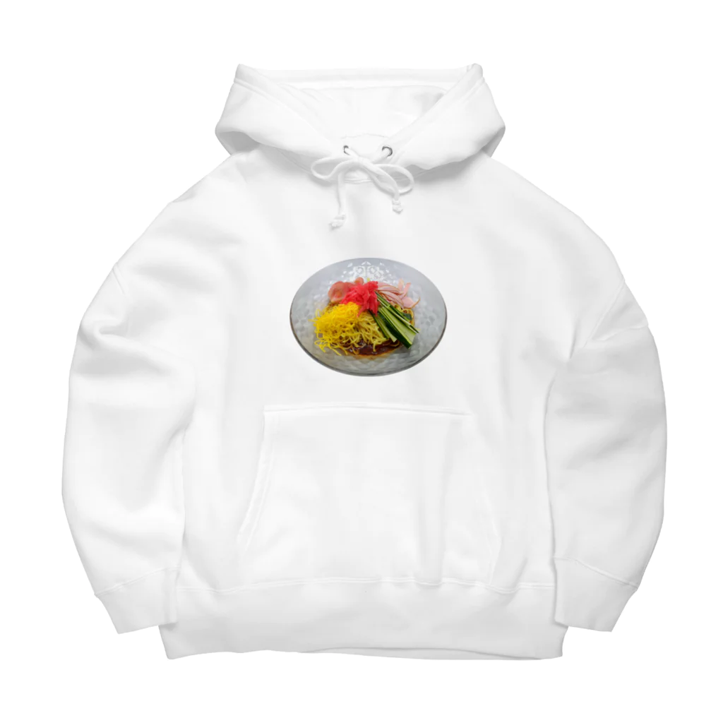 メシテロタイプ（飯テロTシャツブランド）の冷やし中華 Big Hoodie