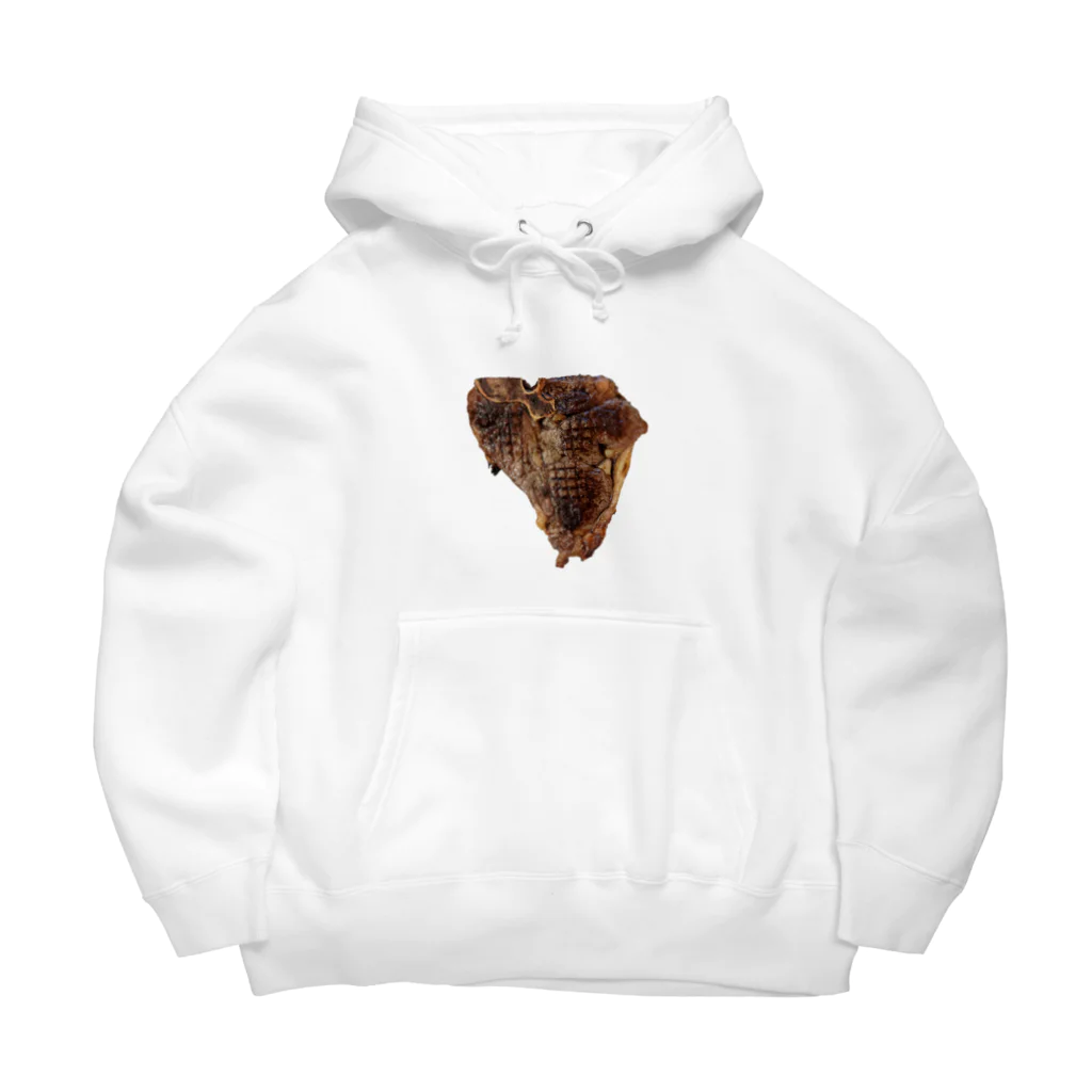 メシテロタイプ（飯テロTシャツブランド）のTボーンステーキ Big Hoodie