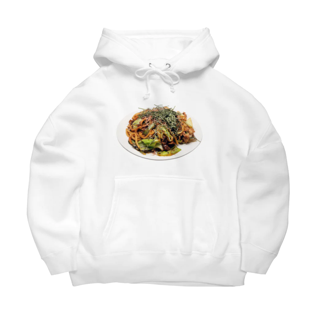 メシテロタイプ（飯テロTシャツブランド）の焼うどん Big Hoodie