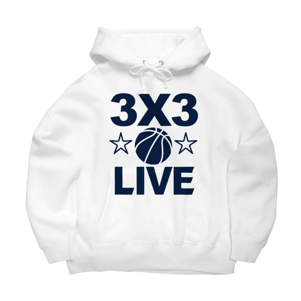 sports_tower スポーツタワーの3x3・スリーエックススリー・3人制バスケ・Tシャツ・アイテム・グッズ・ストリートバスケ・バスケットボール・スピーディーなバスケ・1試合10分間の21点ノックアウト・スポーツ・有望 ビッグシルエットパーカー