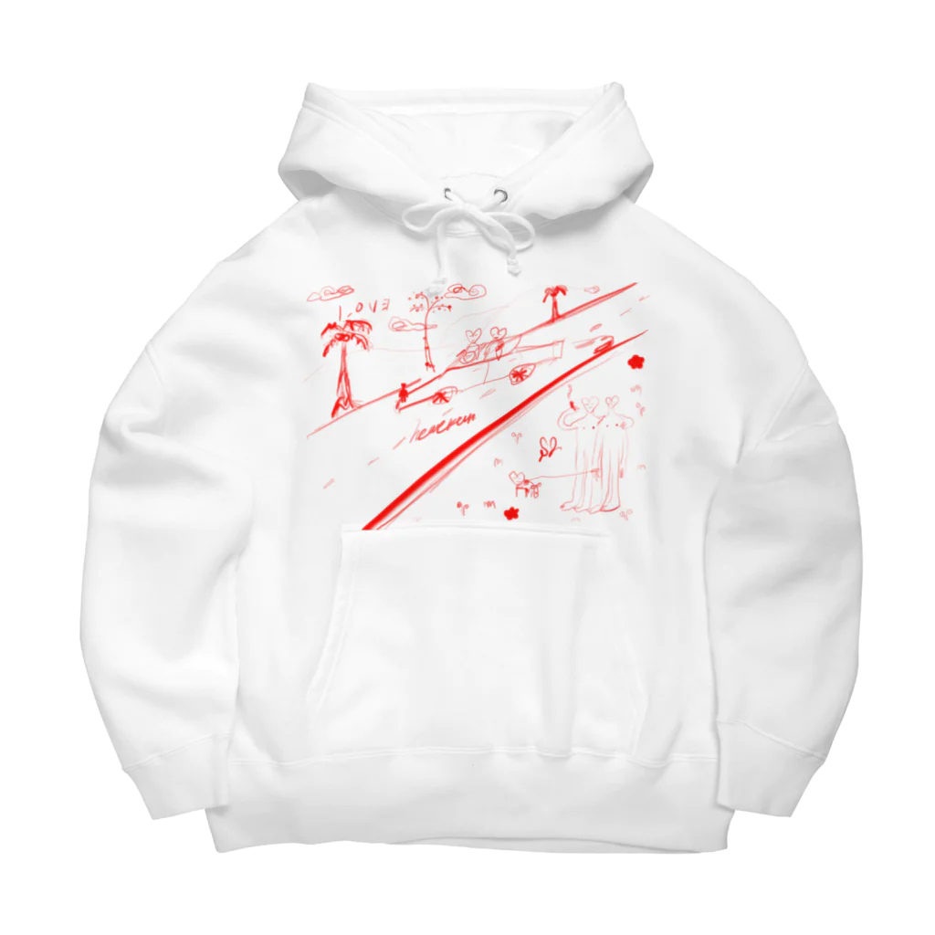 S2kun ハートくん SHOPのハートくんlife Big Hoodie