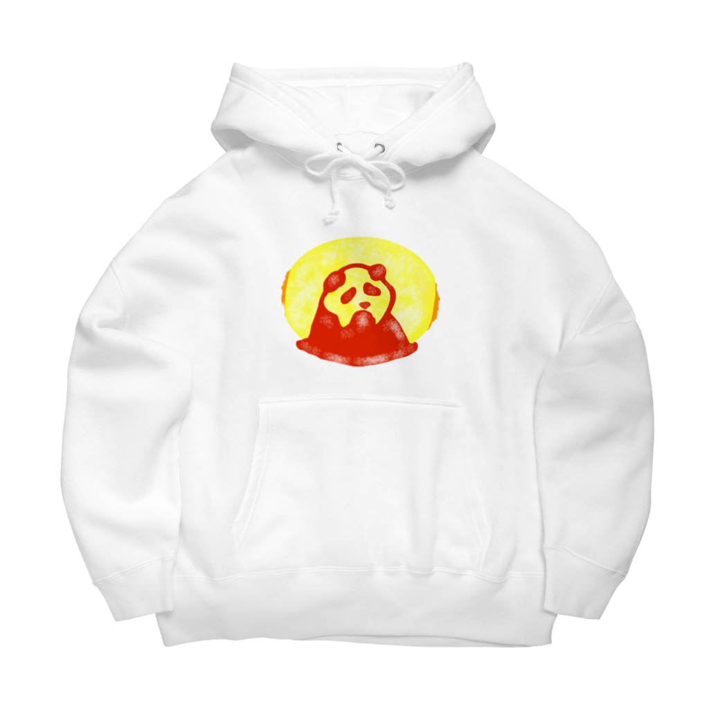 チャイニーズオムオム(町中華のオムライス)のパンダのケチャップアートパーカー Big Hoodie