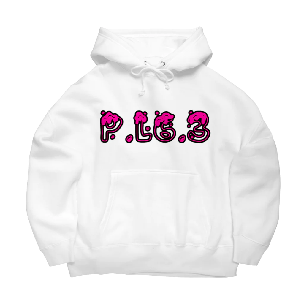 P.L.6.3のP.L6.3ロゴ【ピンク】 ビッグシルエットパーカー
