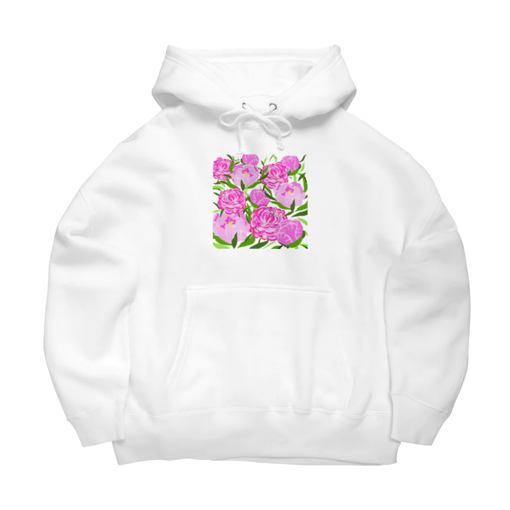 MZグラフィックスのピオニー　ピンク Big Hoodie