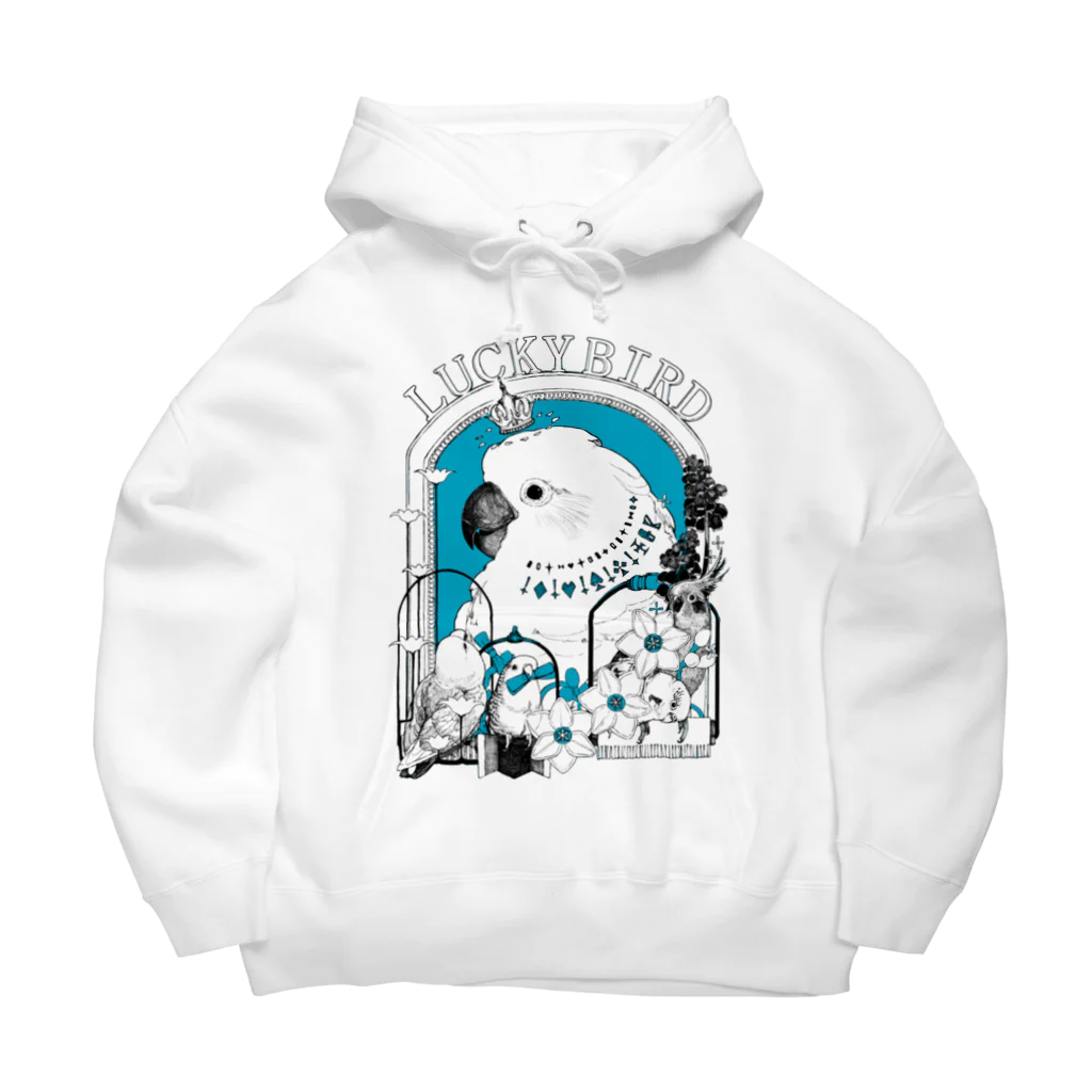 ろう飼い主のLUCKY BIRD Big Hoodie