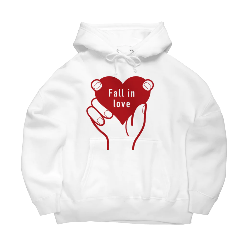 t-shirts-cafeのFall in love Big Hoodie