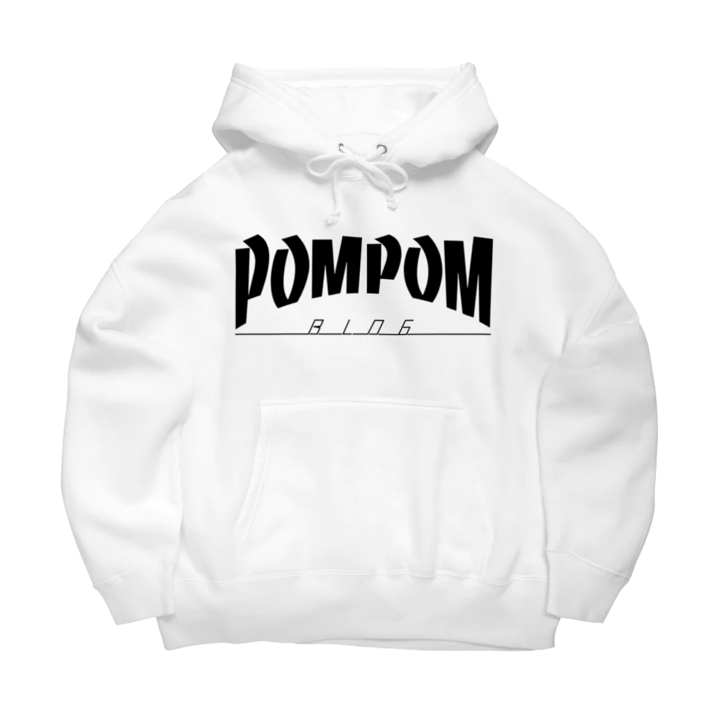 mf@PomPomBlogのThrasher Pom Pom Blog Logo（black） Big Hoodie