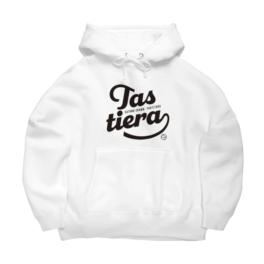 競馬おしゃれグッズ製作所のタスティエーラ（タイポグラフィBLACK） Big Hoodie