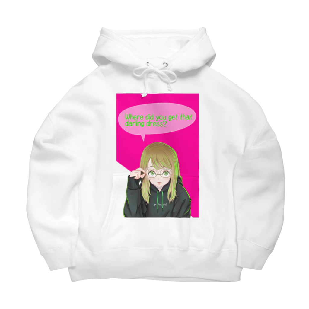 モダンラヂオの【メガネガール】 Big Hoodie