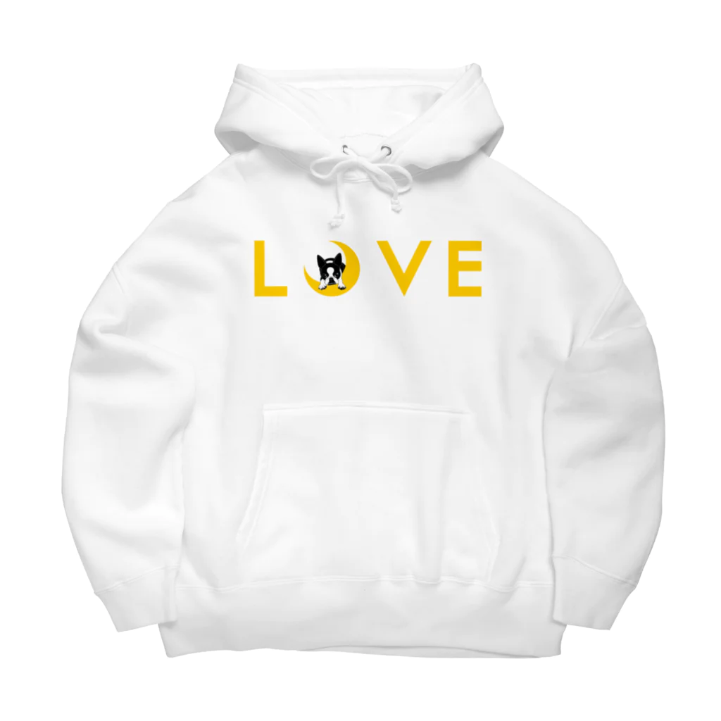 コチ(ボストンテリア)のボストンテリア(月LOVE)[v2.8k] Big Hoodie