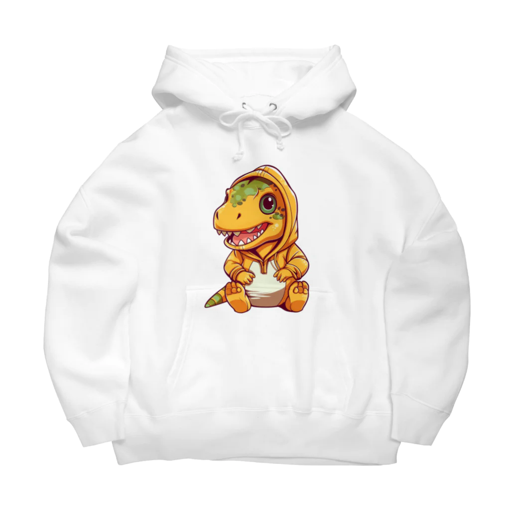 Vasetti_pressのパーカーを着たティラノサウルス Big Hoodie