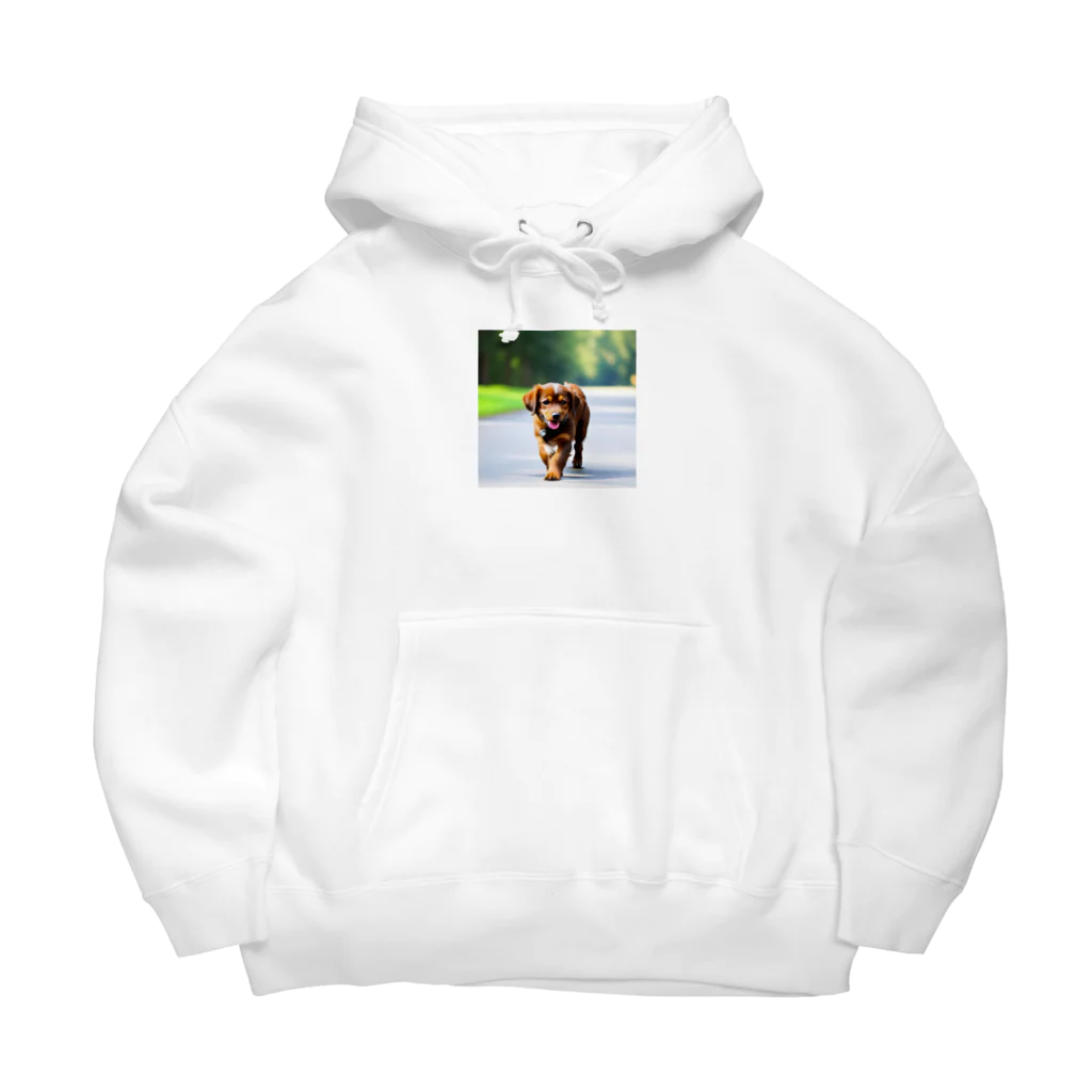 waka0129の茶色の犬 Big Hoodie