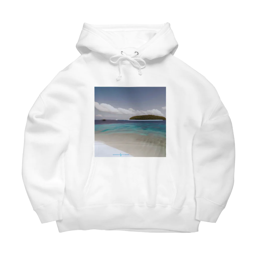 pretty peachのお店の海に癒されて Big Hoodie