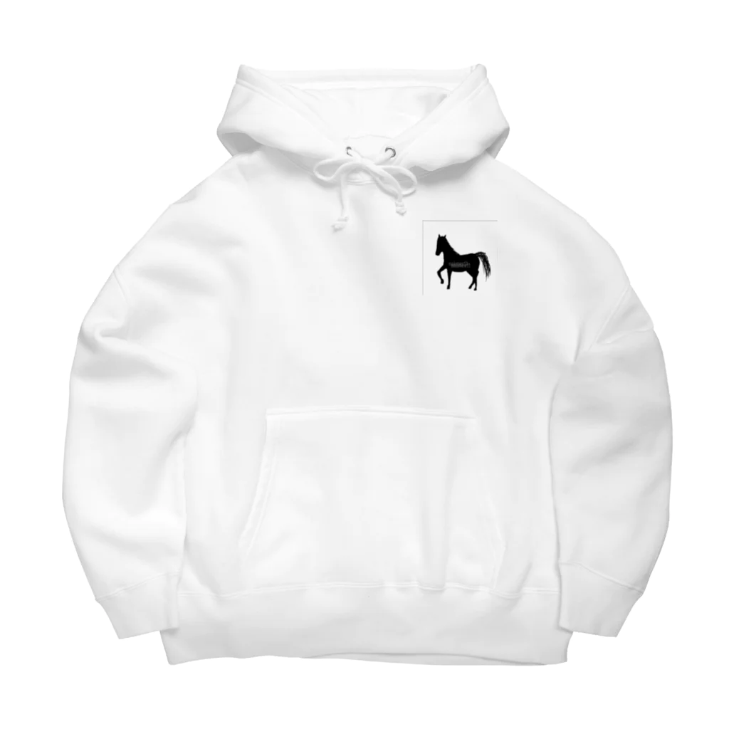 みんなのみすたーさんの silhouette horse Big Hoodie