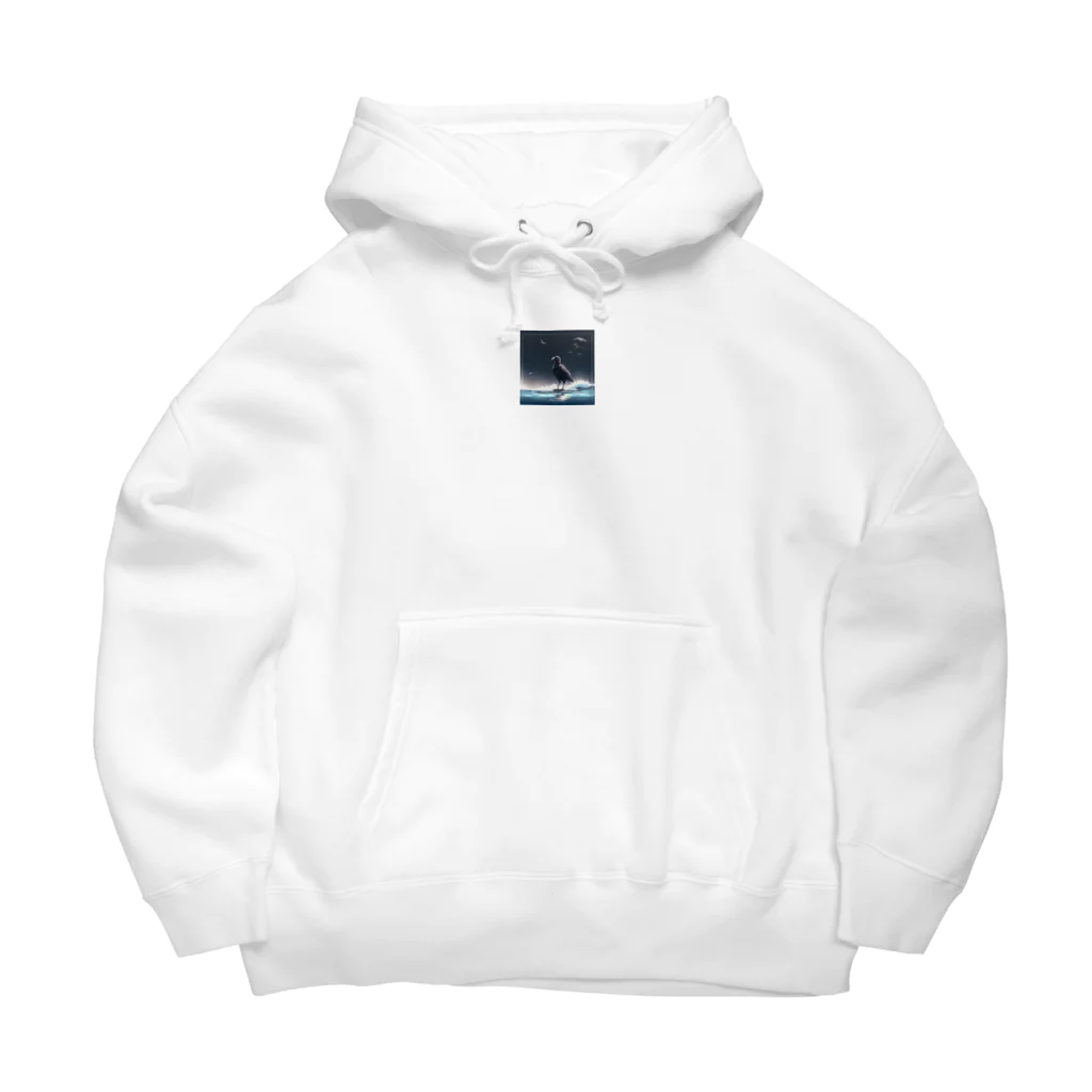 kota.の水面のカラス Big Hoodie