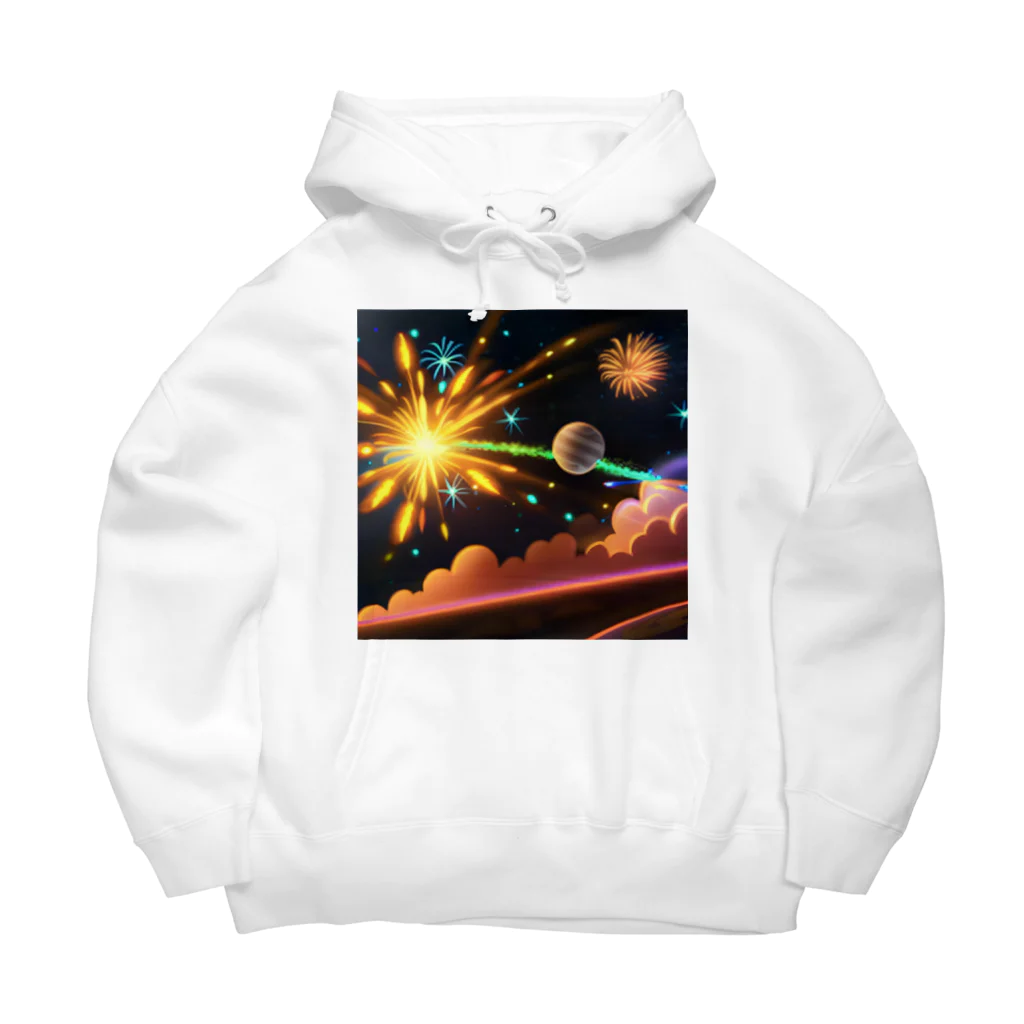 marky88の宇宙に咲く花火 Big Hoodie