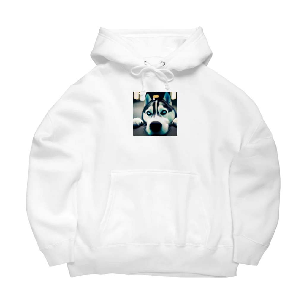 犬バカ部の退屈なシベリアンハスキー Big Hoodie