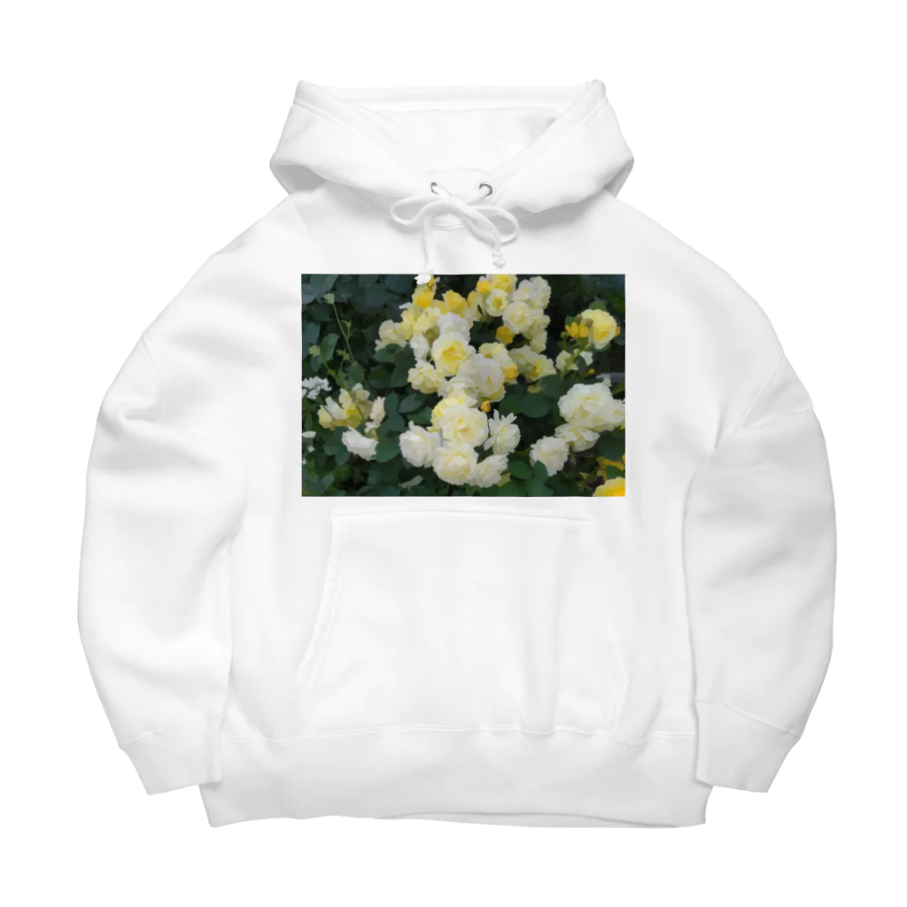 bitpiyoの黄色い薔薇の花 Big Hoodie