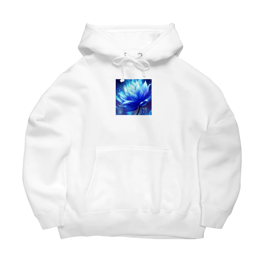 まよの幻想的なブルーフラワー Big Hoodie