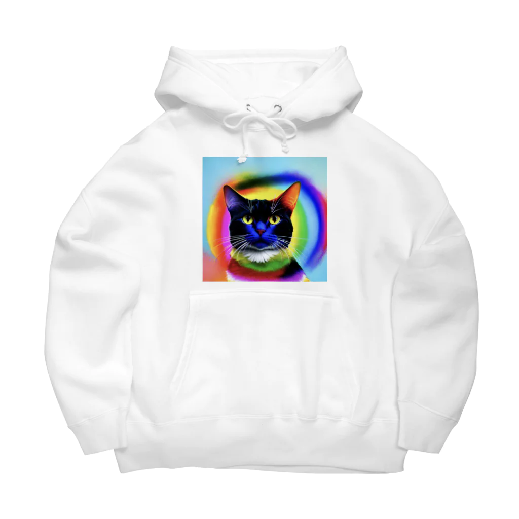 湊翔パパの趣味部屋の虹猫 Big Hoodie