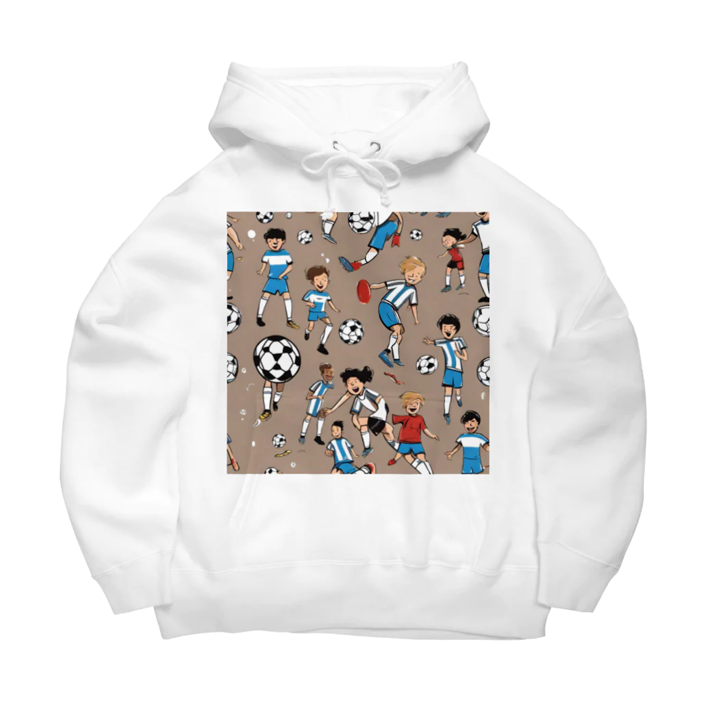 子供と嫁と時々わたしのサッカー小僧 Big Hoodie