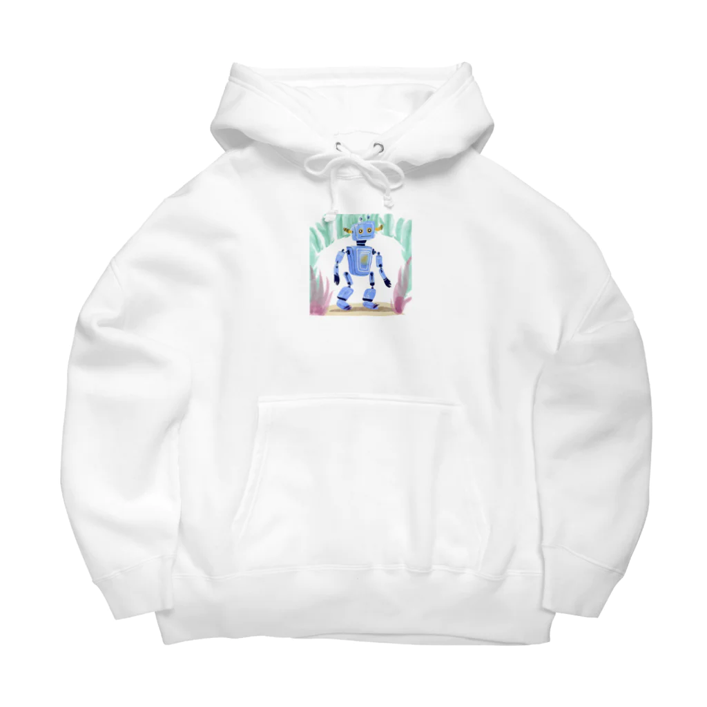 オリジナルショップのかわいいロボット Big Hoodie