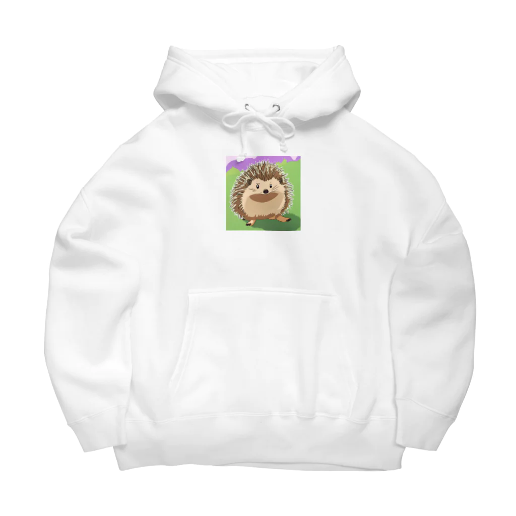 ta-haのイラストハリネズミグッズ Big Hoodie