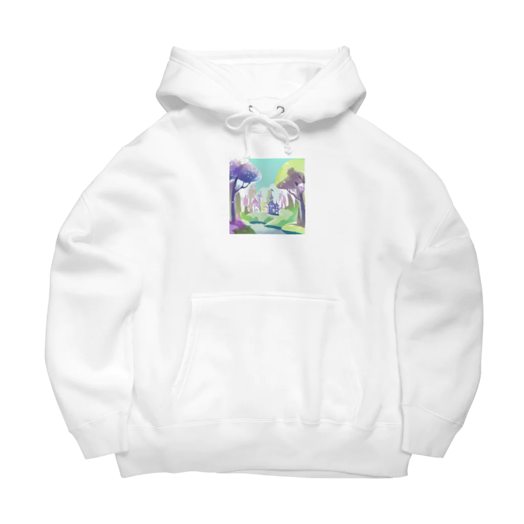 dxwtcrs94zの森のイラストグッズ Big Hoodie