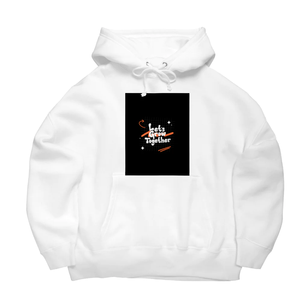 yusaki55maikingのアブストラクトタイポグラフィ Tシャツ Big Hoodie