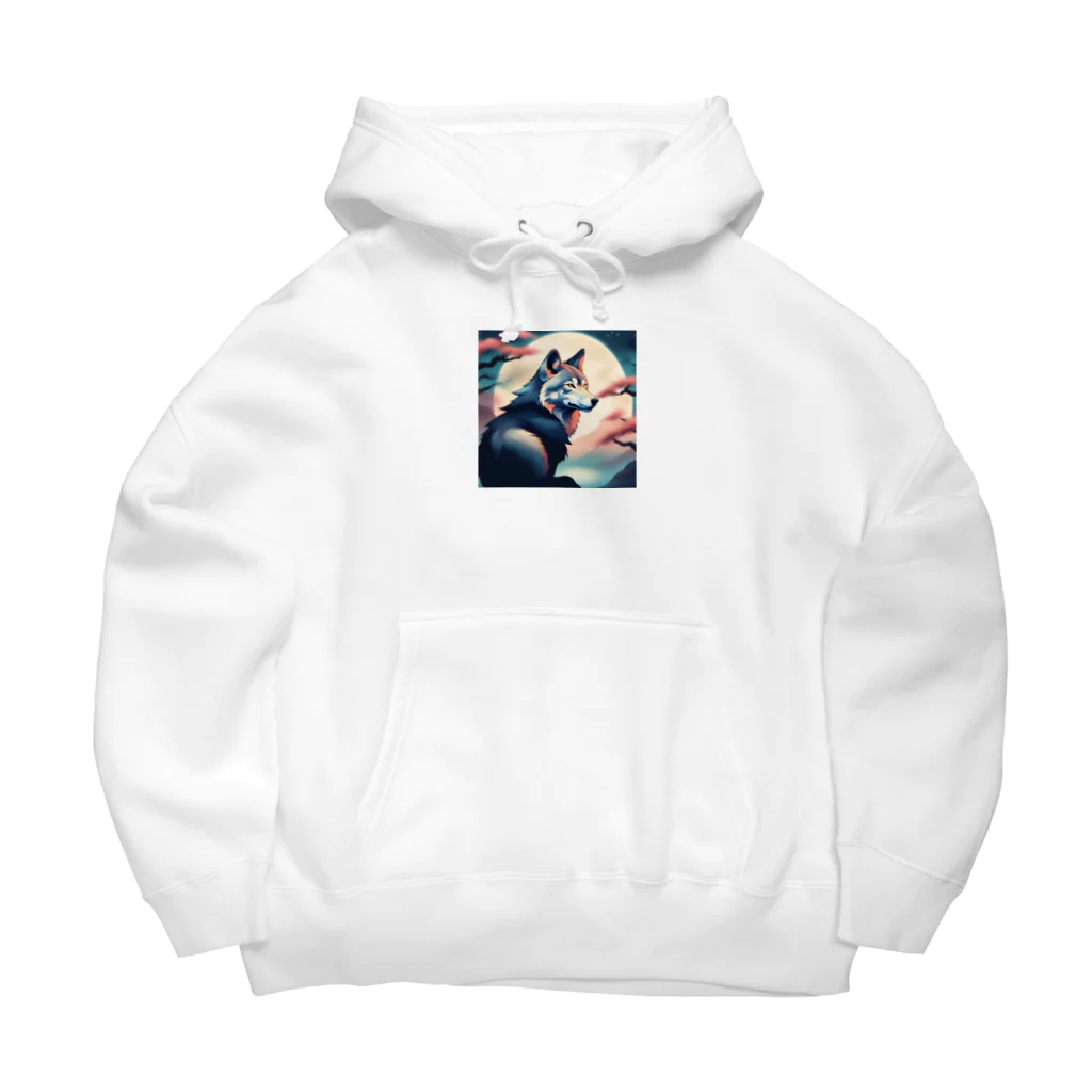 norizoouのナイトウルフ Big Hoodie