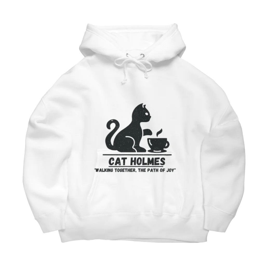  cat Holmesのdaily life at home ビッグシルエットパーカー