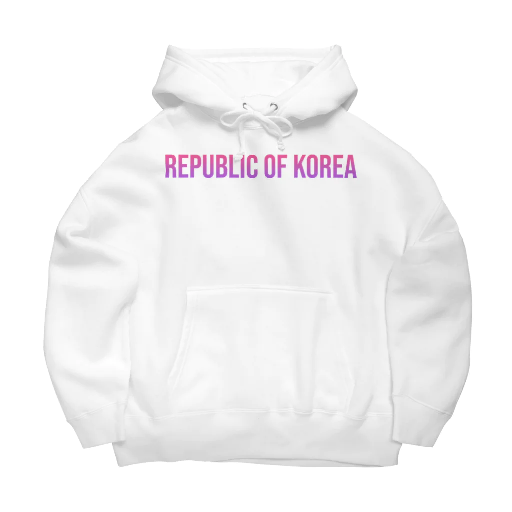 ON NOtEの韓国 ロゴピンク Big Hoodie