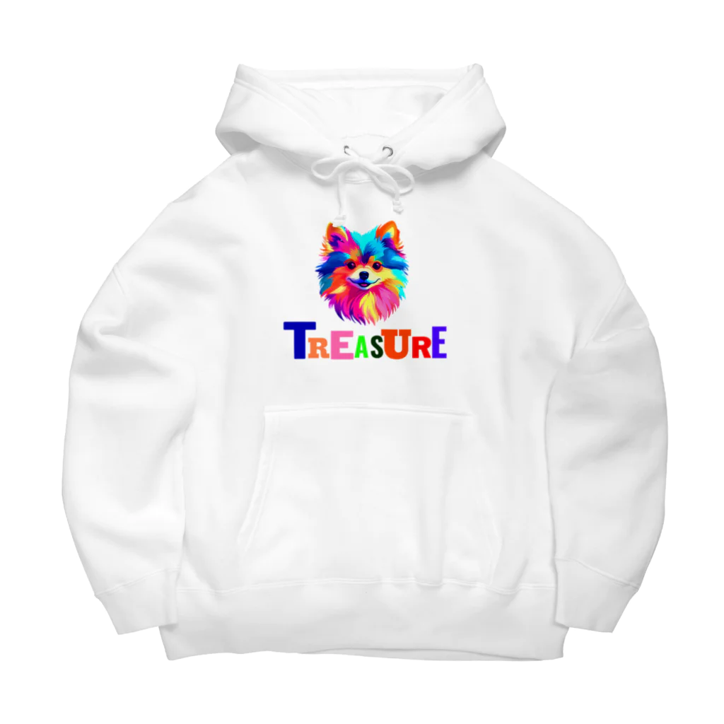 orangeandblueのTreasure（ポメラニアン） Big Hoodie