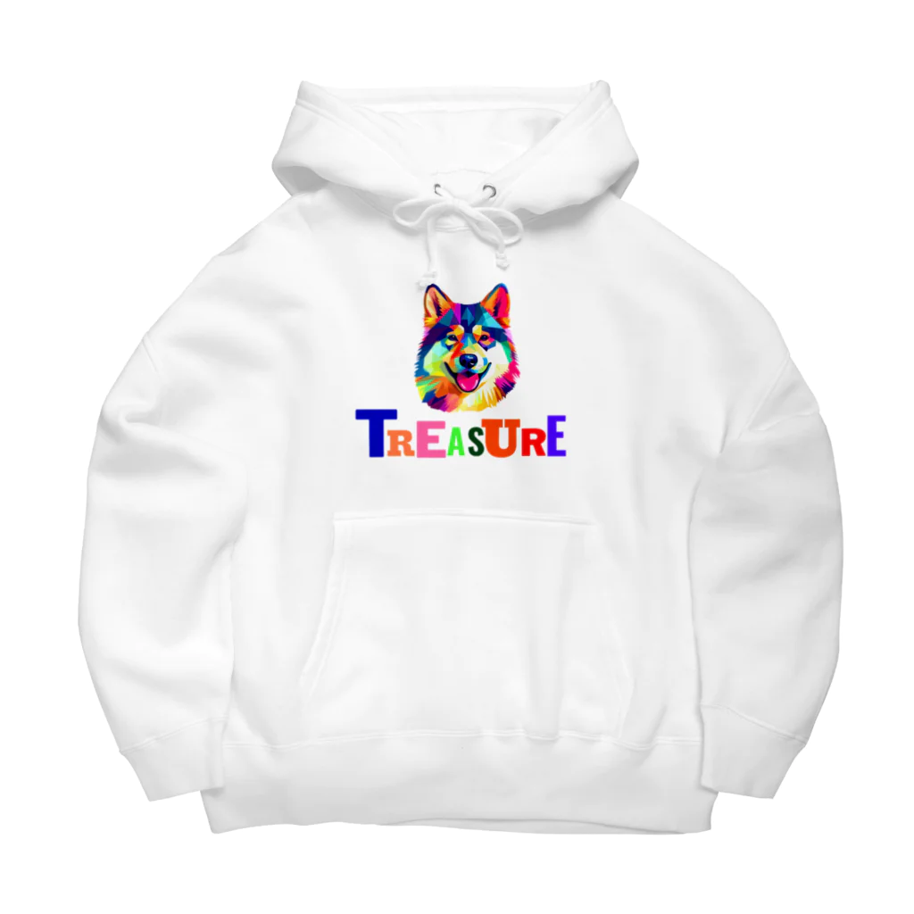 orangeandblueのTreasure（秋田犬） Big Hoodie