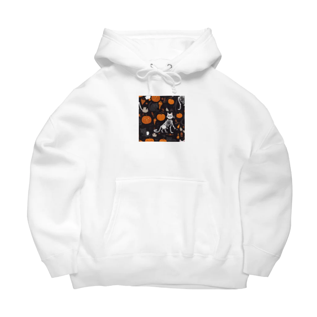 ToToMoの【ハロウィン】スケルトンキャット Big Hoodie