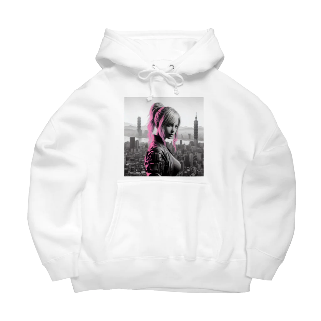 AIイラスト工房のCyberpunk_001　Taiwan girl Big Hoodie