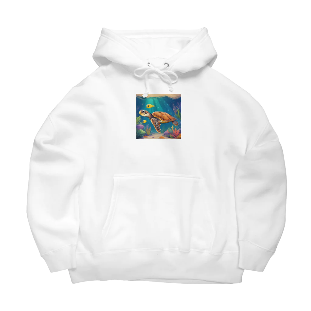 AQUARIUMのウミガメ Big Hoodie