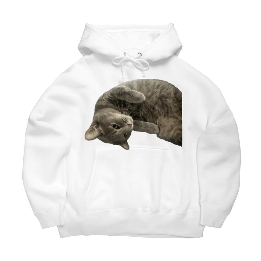 グレージュ猫ロッタン🐈‍⬛のロッタンのリラックスタイム Big Hoodie