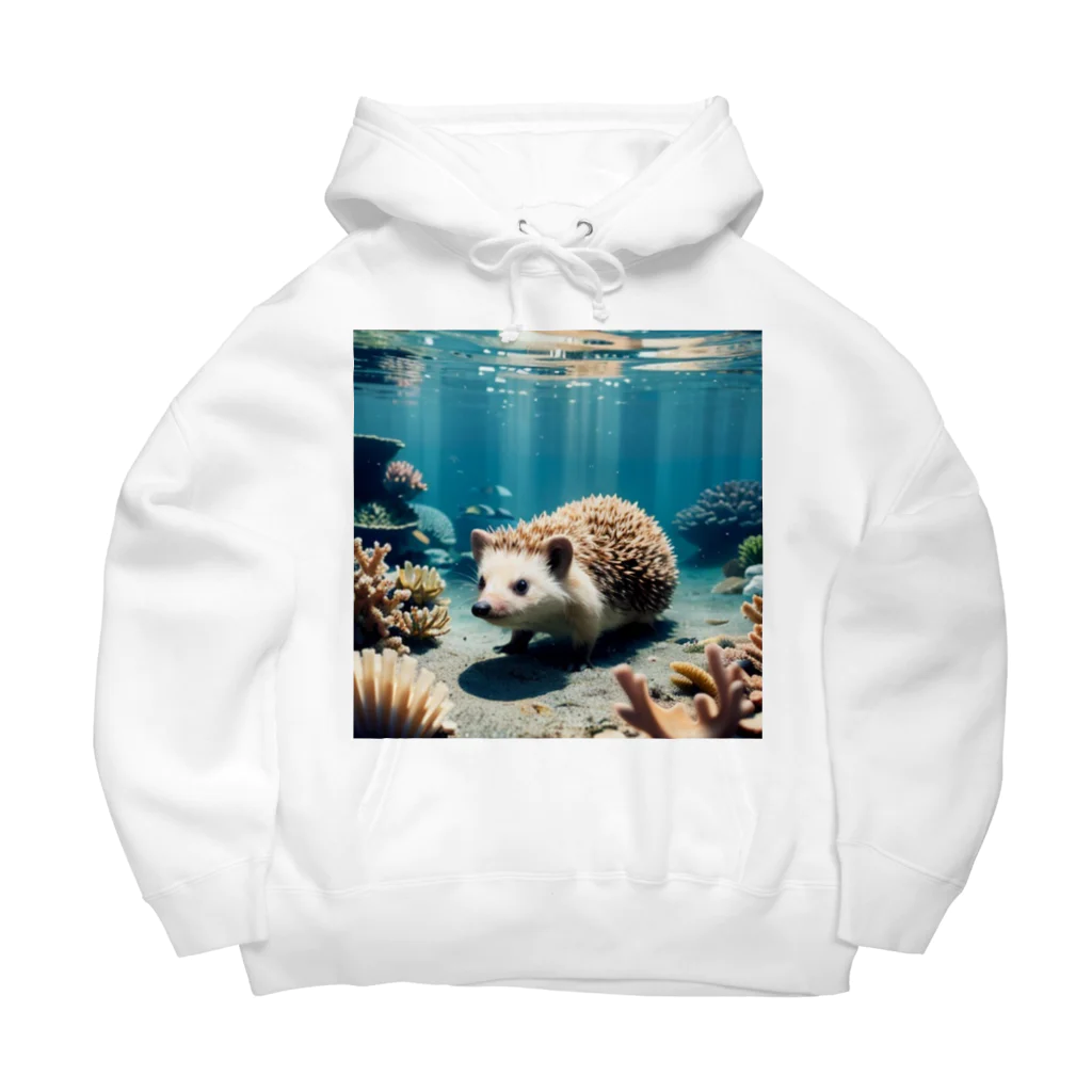 人魚の夢のサンゴハリネズミ Big Hoodie