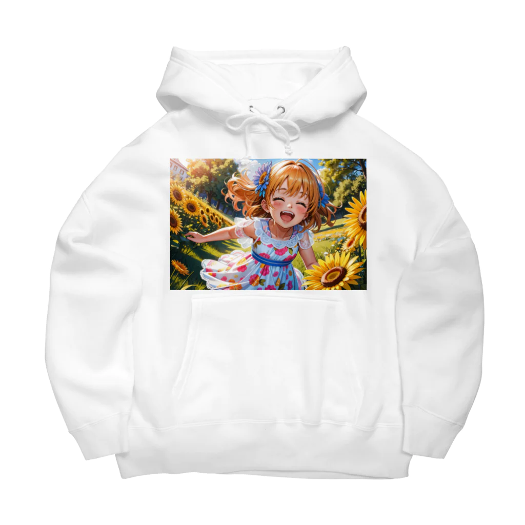 poketuのかわいい少女のイラストグッズ Big Hoodie