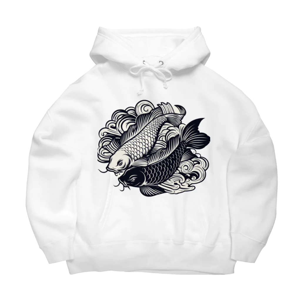 SADOM graphicsの二匹の鯉 Big Hoodie