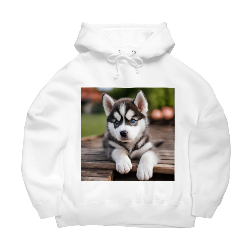 Kybeleのシベリアンハスキーの子犬のグッズ Big Hoodie