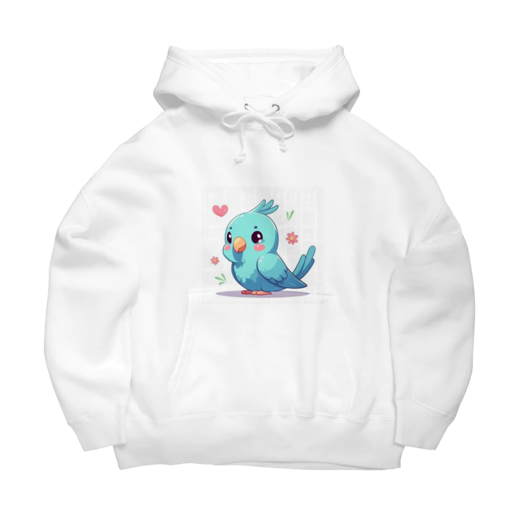 終わらない夢🌈の幸せの青いインコちゃん💞 Big Hoodie